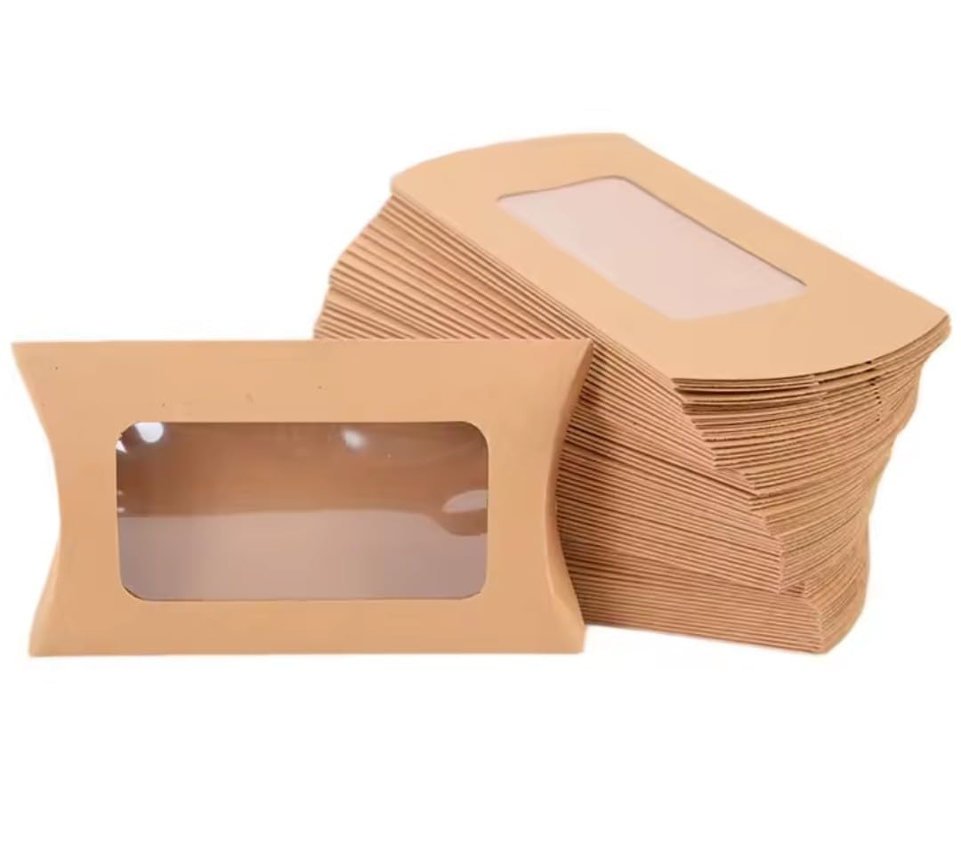 VRB Dec 50pcs Small Brown Folding Gift Boxes for Packaging/Gift Boxes for Gifting,hamper boxes for gift empty,gift hamper box for gifting,return Gifting,Chocolates, Dry Fruits, Wedding & Pooja Gifts. (50 pcs Brown Box)