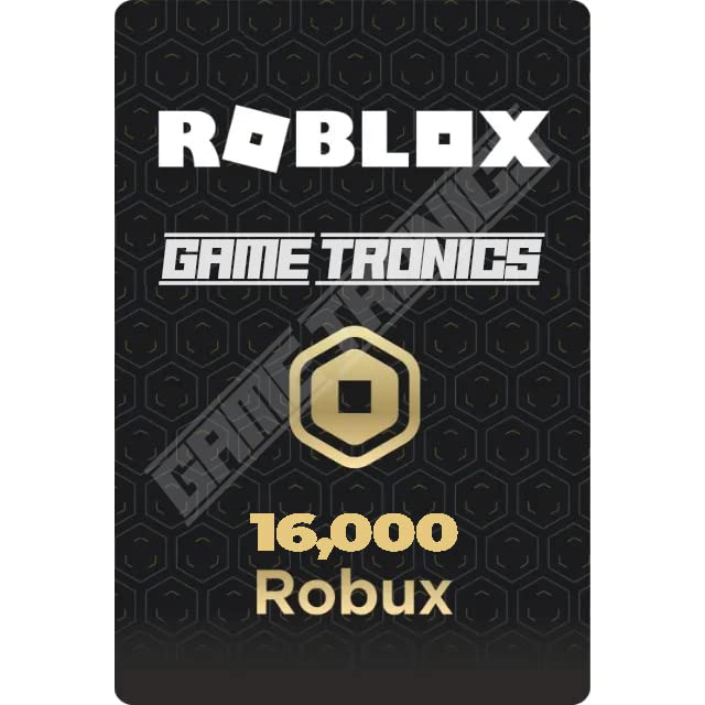 Roblox: 16000 Robux Credit Code [Includes Exclusive Virtual Item ...