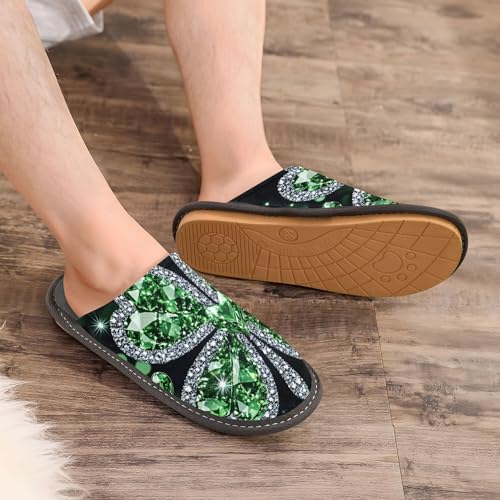 MNSRUU Fuzzy Slippers House Slippers for Women Men Gnomes Rose Black Plush Warm Slippers Winter Soft Slippers Bedroom Shoes Plush Lining Indoor Non-slip3