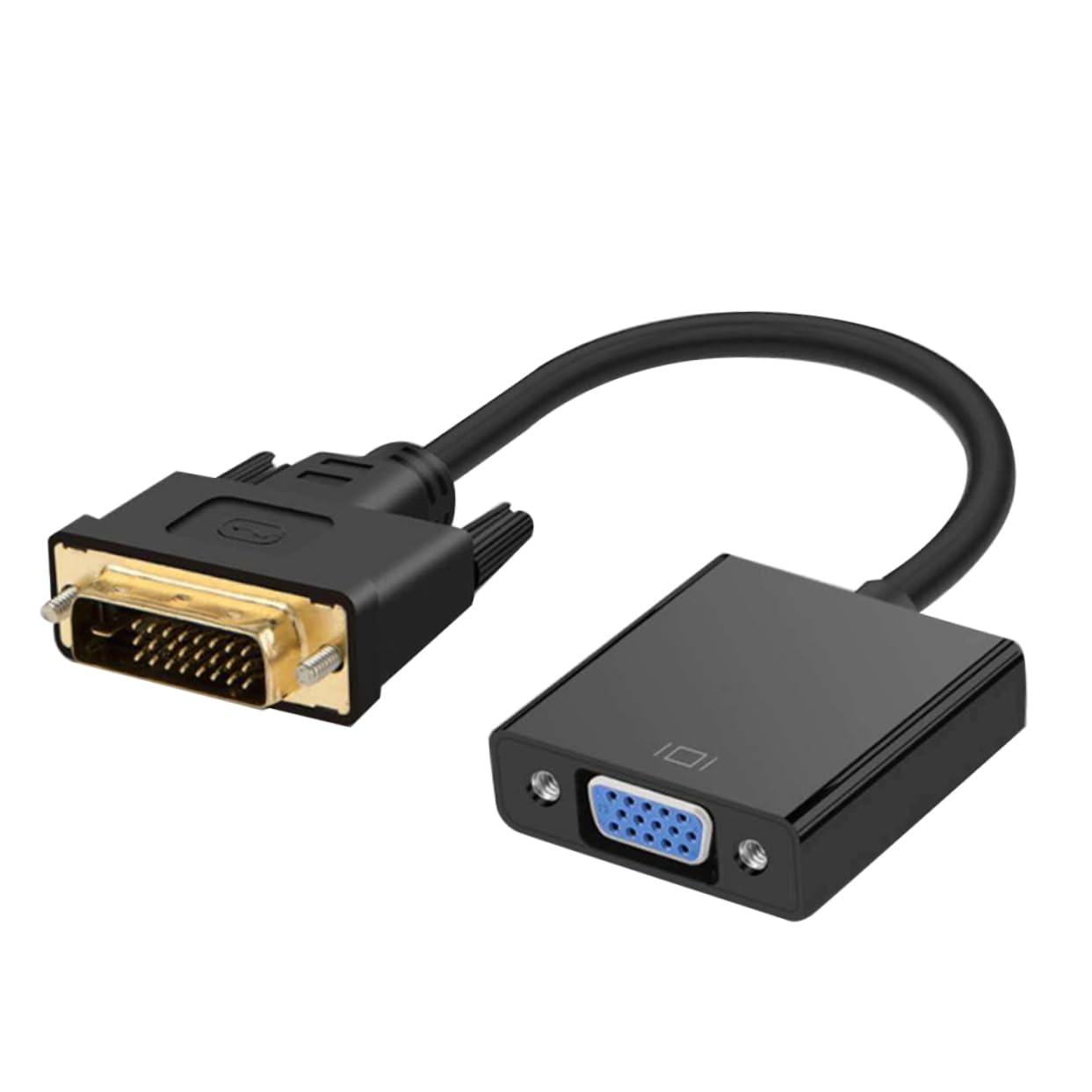 Homoyoyo Male to Vga Female Video Converter to Vga Adapter Cable High Definition for Tv