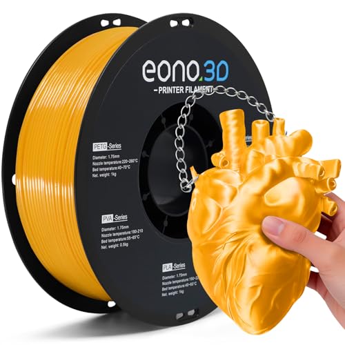 Image of Silk TPU Filament 1.75mm, 1kg - Flexible & Glossy as Silk, Shore 95A TPU Silk Gold, Soft Yet Durable for Fashion, Decor & Functional Parts, Vacuum Sealed