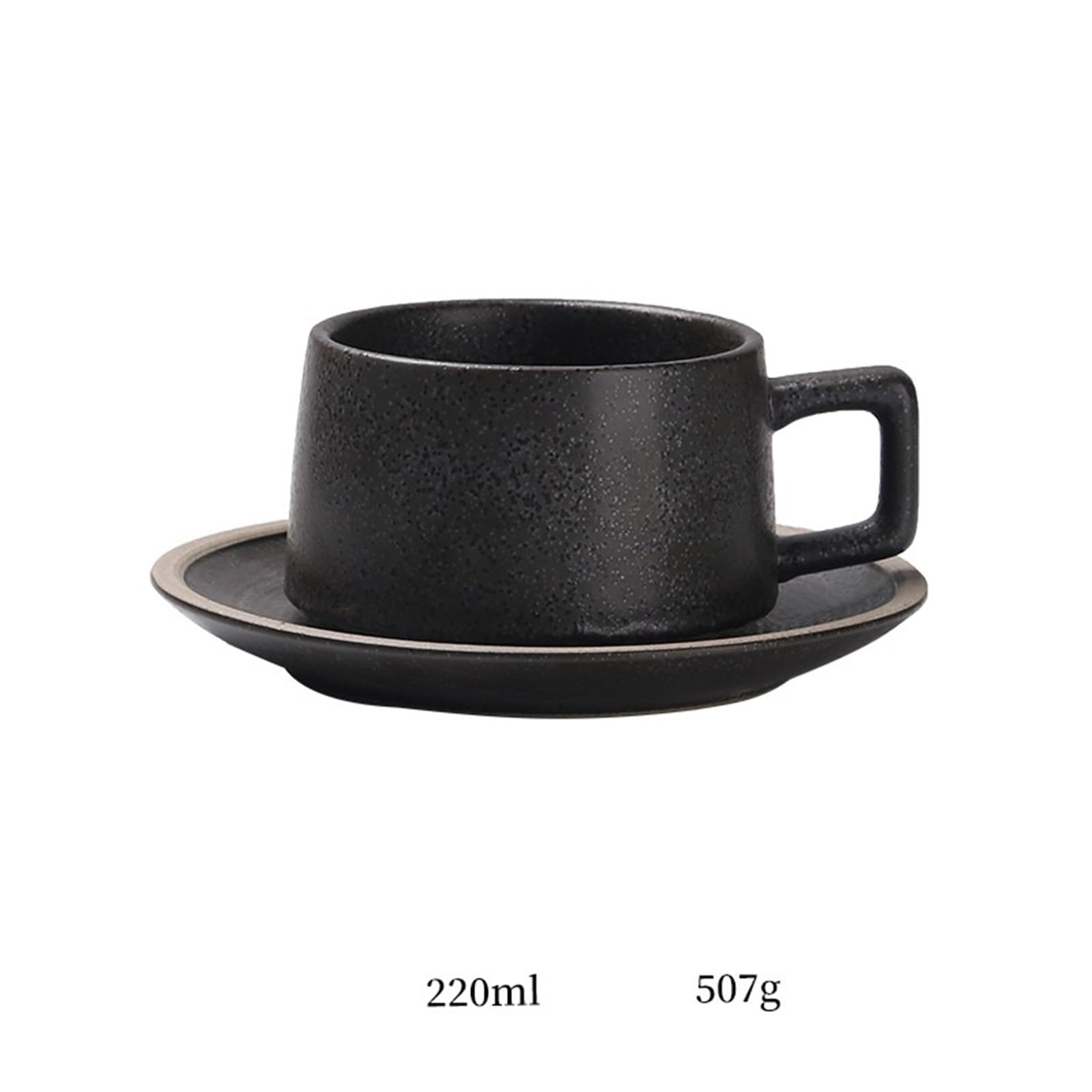 Taza Taza de café retro for el hogar, con leche avena, for desayuno, restaurante, cerámica, platillo, 220 ml Oficina
