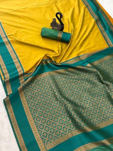 Image of Dharmavaram Pattu Paithani Saree Pure Silk Zari Weaving Floral Border Rich Pallu With Blouse Piece