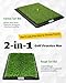 FODESAN Golf Hitting Mat – Golf Gifts Dual Turf Swing Trainer Practice Mat with Replaceable Surfaces & Tees – Indoor/Outdoor, Golf Net & Simulator-Compatible Training Mat for Winter Practice