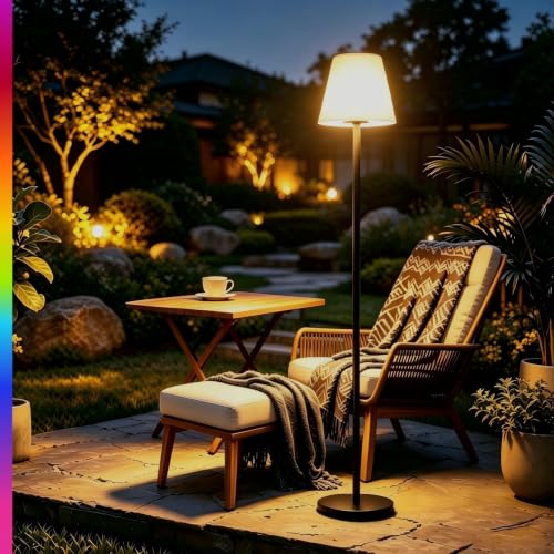 Solar Floor Lamp 2-in-1 Rechargeable