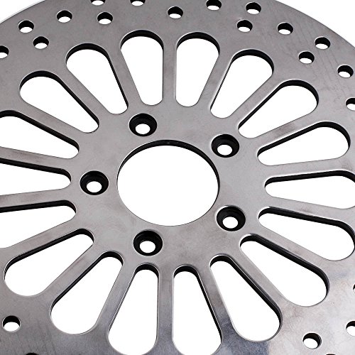 Disco de rotor de freio dianteiro polido Super Spoke de 30 cm para Harley Dyna 07-17 2 peças