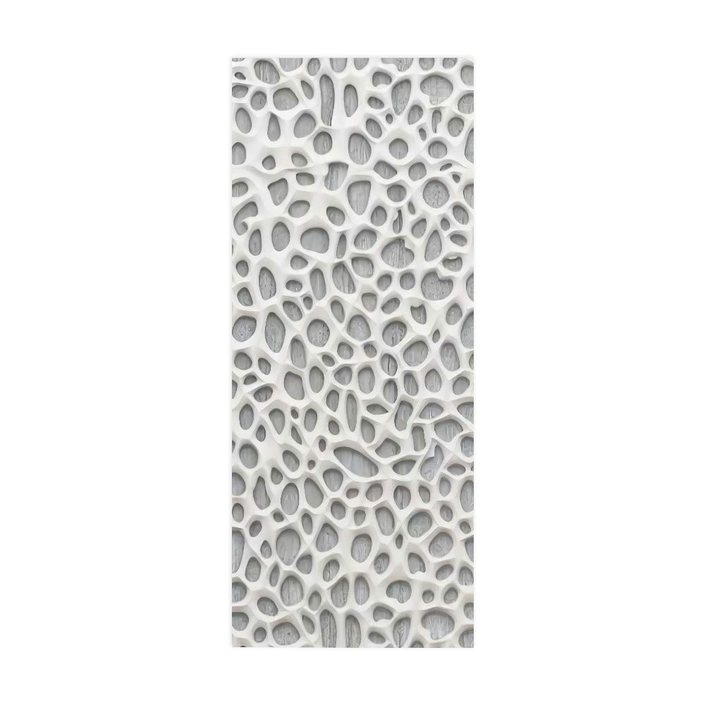 Poster de porte 3D abstrait pour sublimer la décoration de votre salle de bain