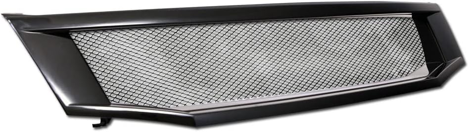 7422442648658 Compatible With 2008-2010 Honda Accord 4 Door Sedan Glossy Black T-R Aluminum Mesh Front Bumper Grill Grille