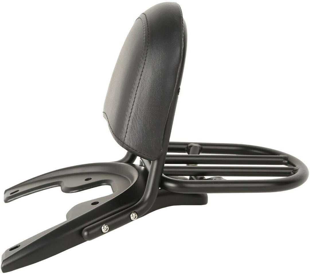 Green-L Backrest Sissy Bar with Baseplate Luggage Rack Fit for Harley VROD VRSCA VRSCB 2002-2006