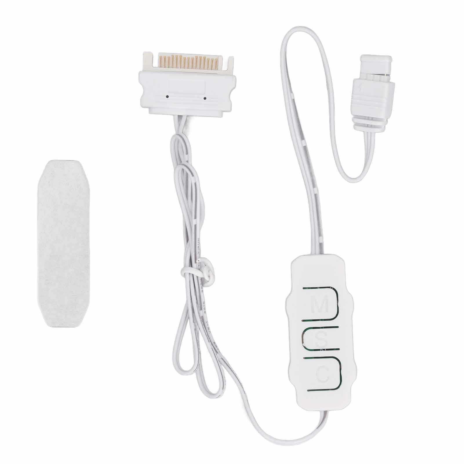 HATMINI Contrôleur ARGB 5 V 3 Broches, Alimentation SATA ARGB