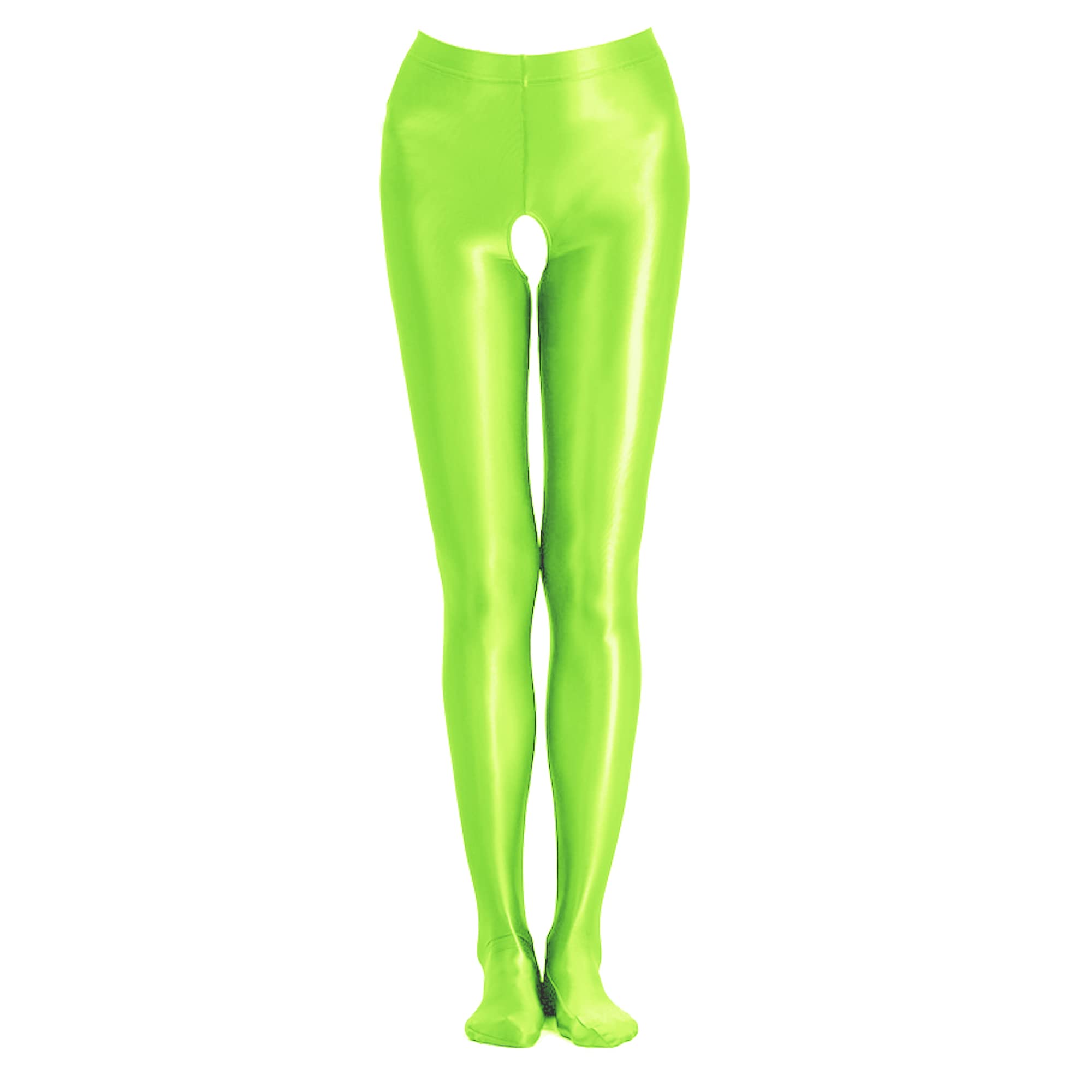 cloudmall Women Sexy Semi Opaque Pantyhose Running Tights Yoga Leggings Oil Shiny Stocking