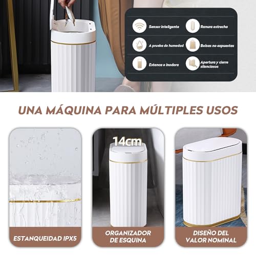 Mejores comprativas On-line Bote basura automático baño disponible en línea. 57 Imagen adicional