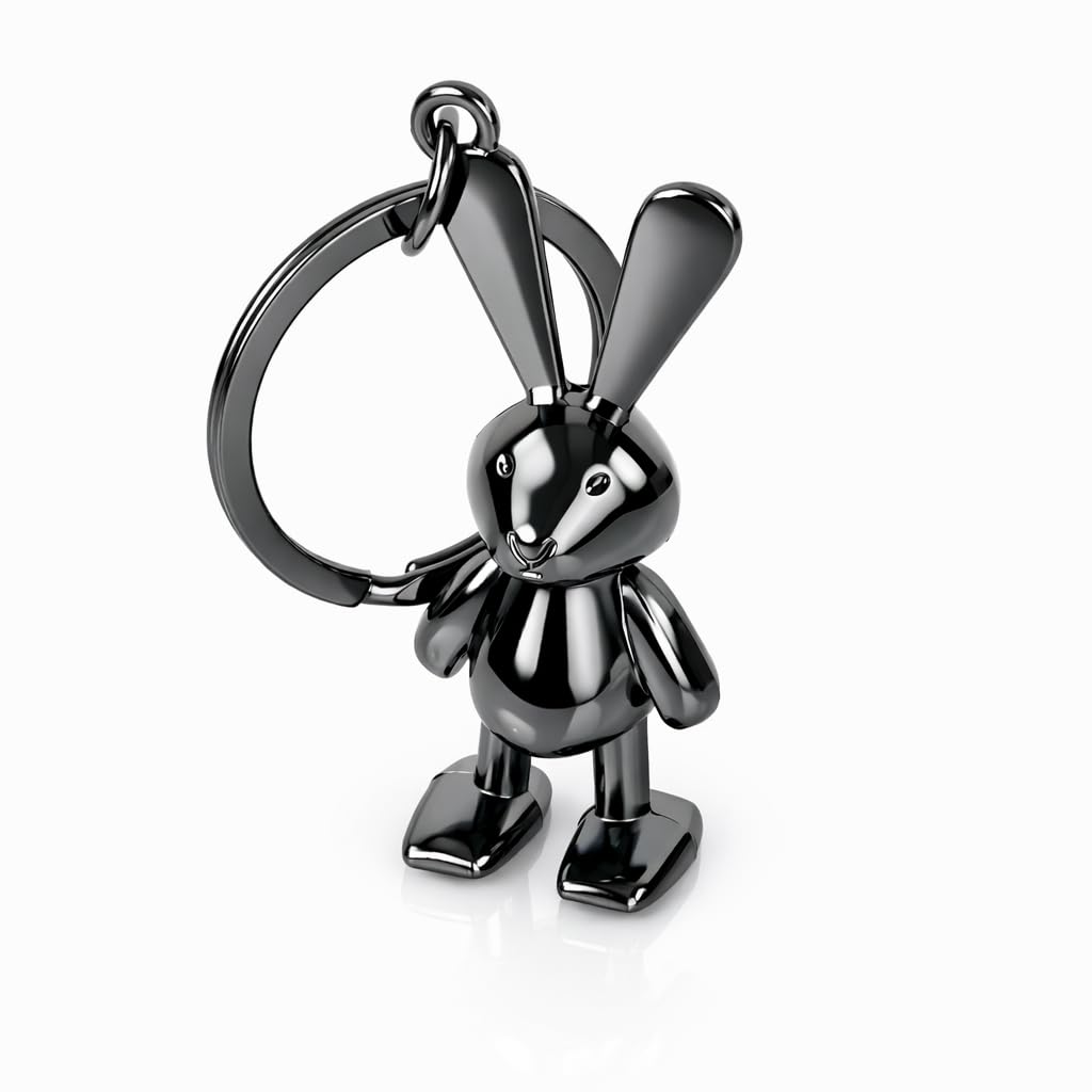 Storite Bunny Keychain for Women & Girls, Cute Rabbit Bag Charm with Heart Pendant, Braided Strap & Bell, Fashion Key Ring for Handbags, Backpacks & Car Keys