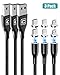 Produktbild CAFELE Magnet Schnellladekabel Datenkabel USB 3 in 1 [Aktualisierte Version] - 5A Magnetisches Handy Kabel- für Allen Typ C/Lighting/Micro USB/Samsung/Huawei/iPhone Geräten