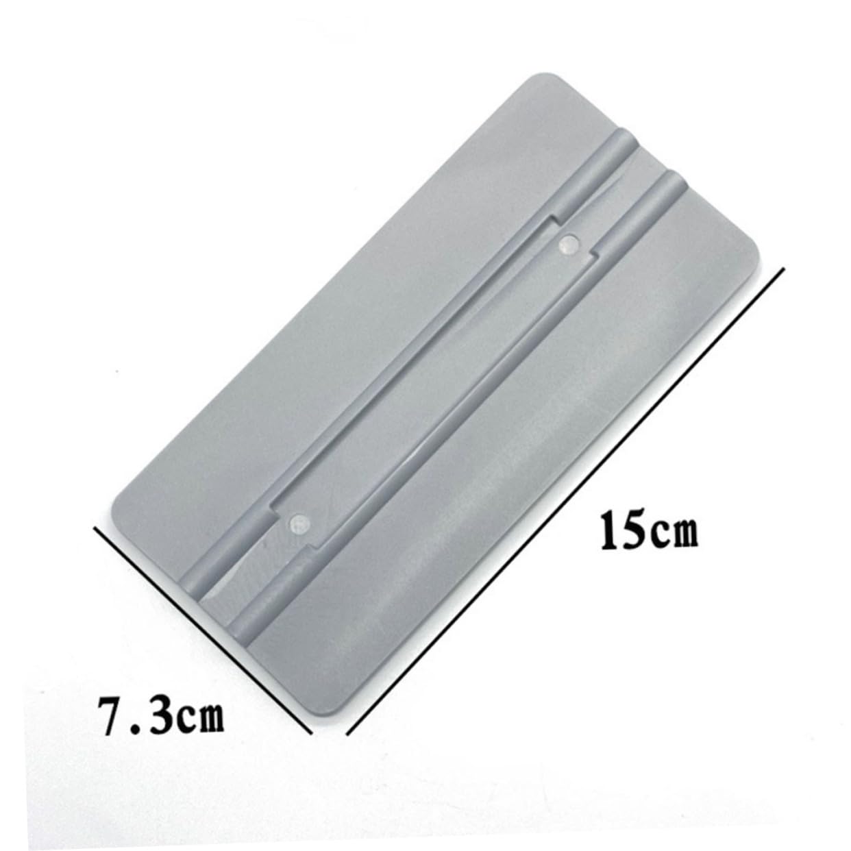 Abaodam 1set Car Window Film Scraper Set Flexible Plastic Squeegee Tool for Decal Application Grey Includes Felt Edge Scraper for Safe Use Vehicle Windows 2pcs