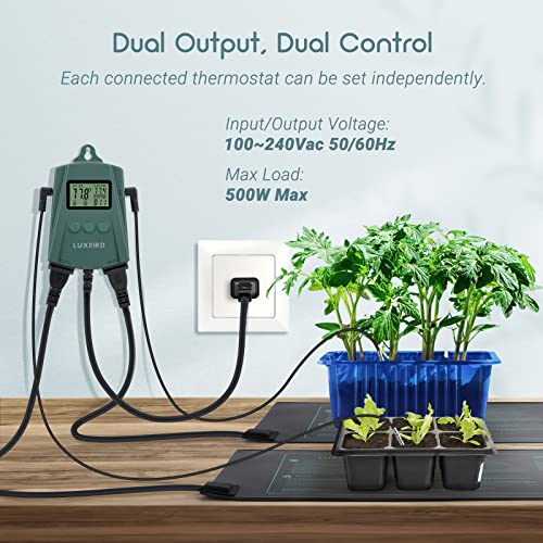 LUXBIRD LB2SC Digital Heating Mat Thermostat Temperature Controller