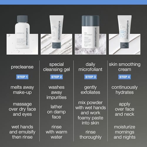 Dermalogica Discover Healthy Skin Kit - Includes: Precleanse, Face Wash, Face Exfoliator, & Moisturizer - Wash Away Impurities To Reveal Glowing Skin - Image 5