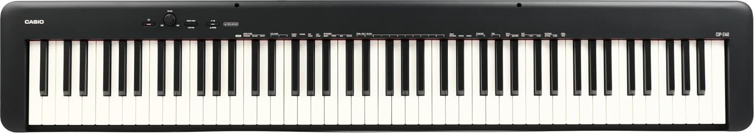 Casio CDP-S160 Compact Digital Piano (Black) Black Digital Pianos-Home