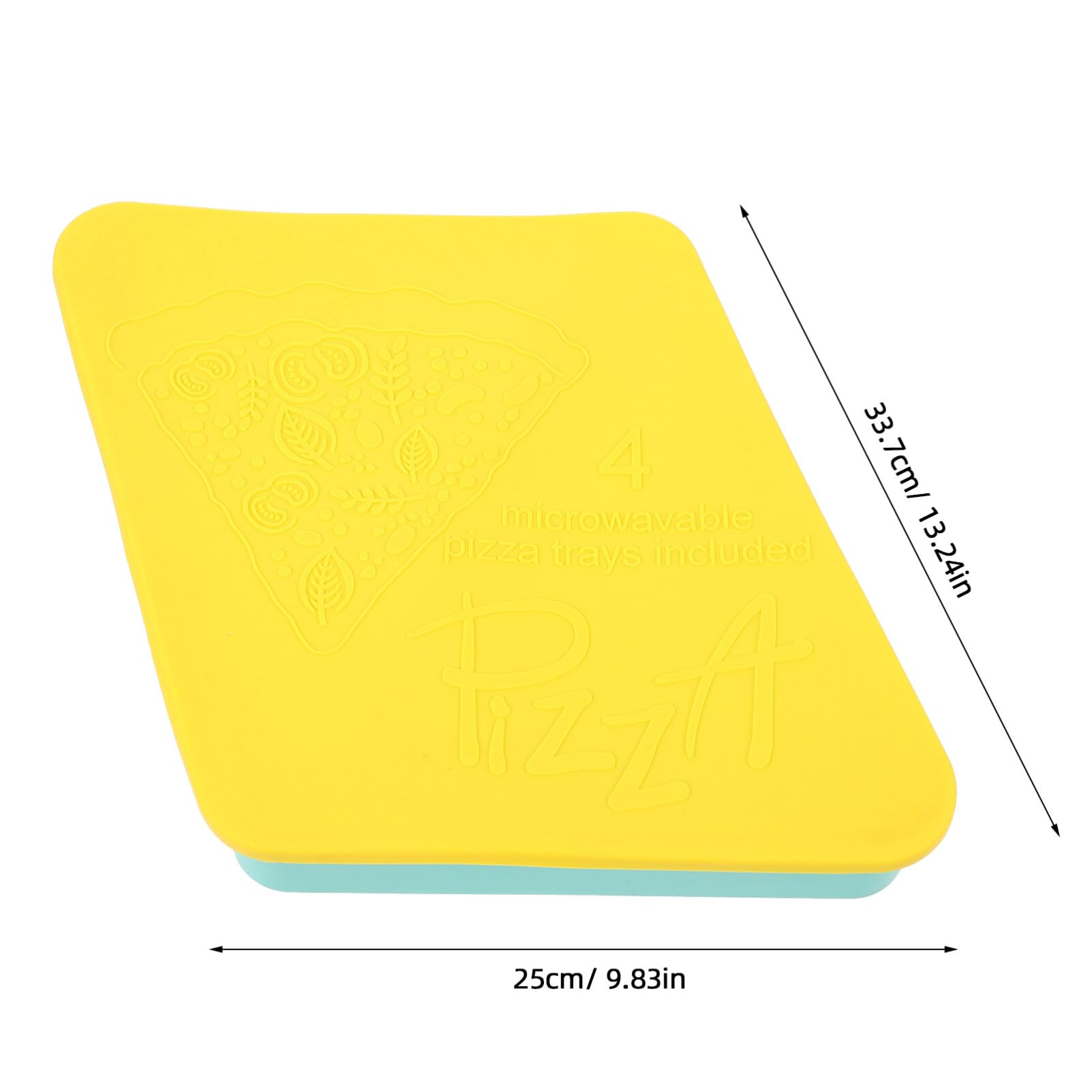 iplusmile Contenitore Per Pizza Silicone Riutilizzabile Adatto Per Microonde Design Impilabile Per Conservazione Fette Di Pizza e Facile Da Usare