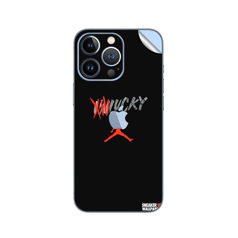 GADGETS WRAP Printed Vinyl Skin Sticker Decal for Apple iPhone 13 Pro Max - Jordan 13 Unlucky