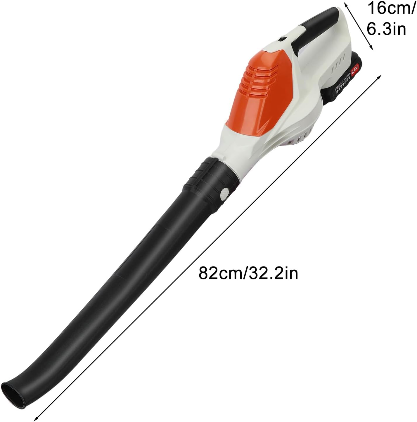 Handheld Cordless Leaf Blower, Electric Leaf Blower with 2 Batteries and 1 Charger, 24V 1500mAh Battery Powered Leaf Blowers for Lawn Care, Patio, Yard US