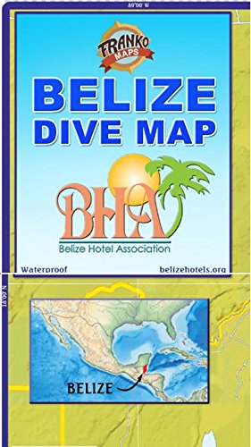 Belize Dive Guide Franko Maps Waterproof Map