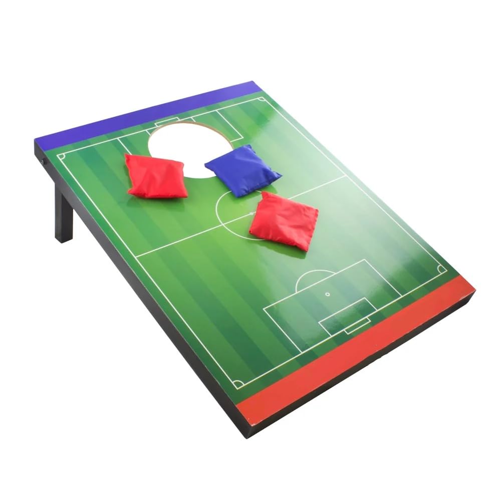 Cornhole Spiel Set mit 2 Wurfbrettern und Wurfsäckchen, Outdoor Wurfspiel für Garten und Familie, Gartenspiel für Erwachsene und Kinder, Ideal für Party und Freizeit