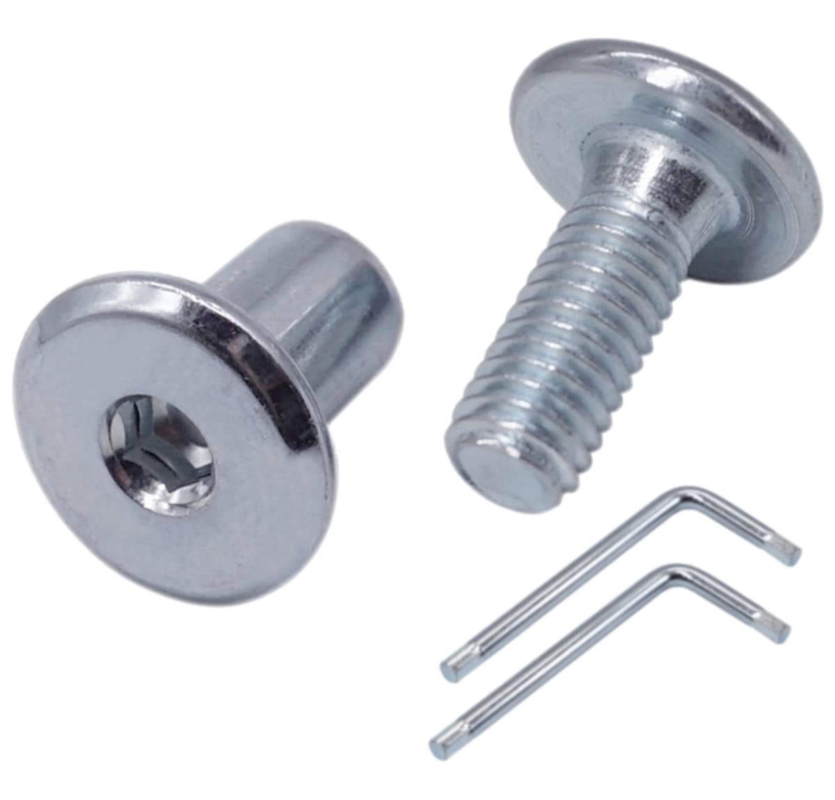 60 stuks DIN 571 verzinkte stalen zeshoek houtschroeven M6 x 60 mm 60 stuks DIN 571 verzinkte stalen zeshoek houtschroeven M6 x 60 mm