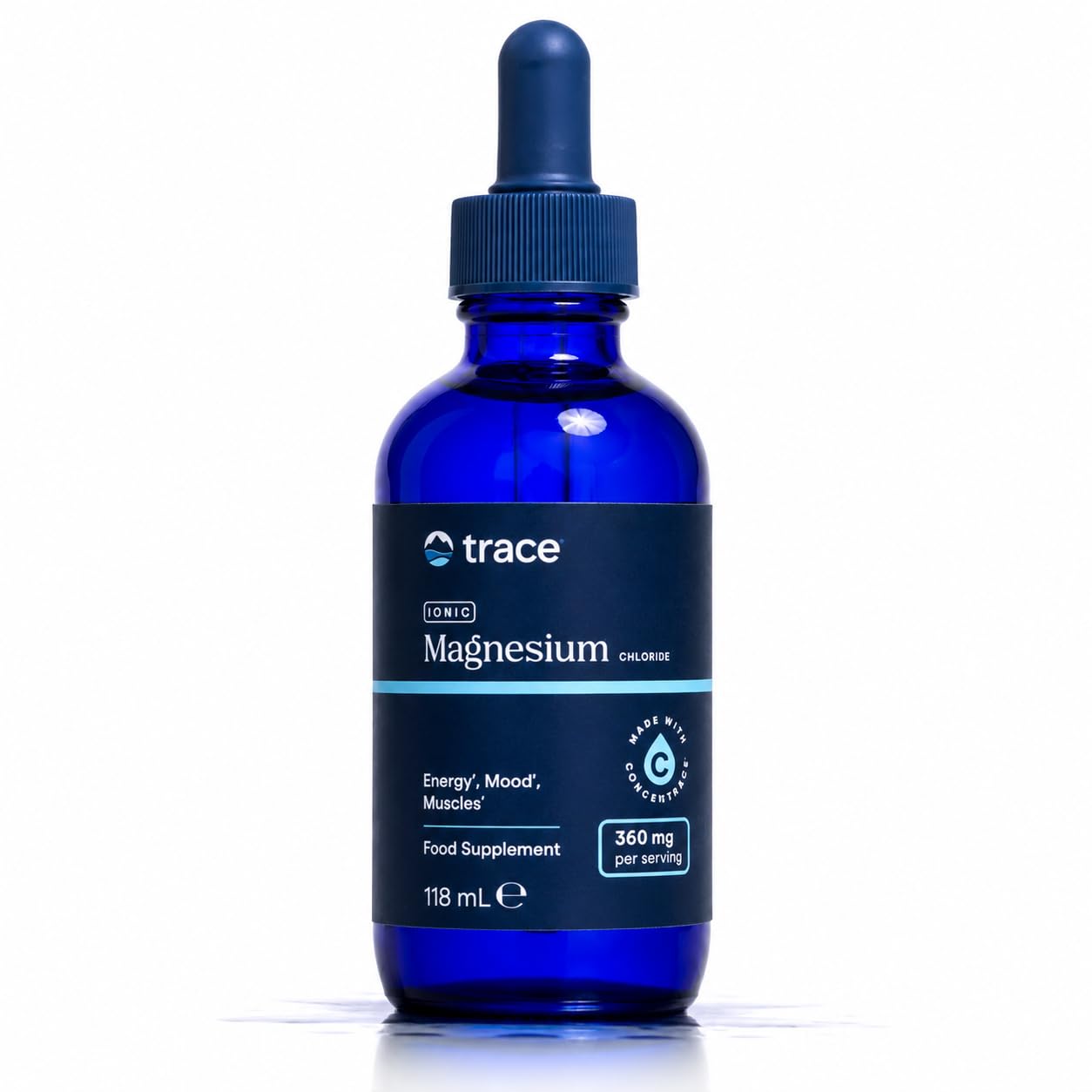 Trace Minerals – Flüssiges Ionisches Magnesium 400 mg | Unterstützt lebenswichtige Körperfunktionen | 118 ml (32 Portionen)