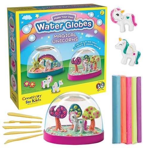 Creativity for Kids Make Your Own Water Globes: Magical Unicorns - Create 2 Snow Globe Unicorn Toys Arts and Crafts and Girls Toys Unicorn Gifts for Girls (Ages 6+)