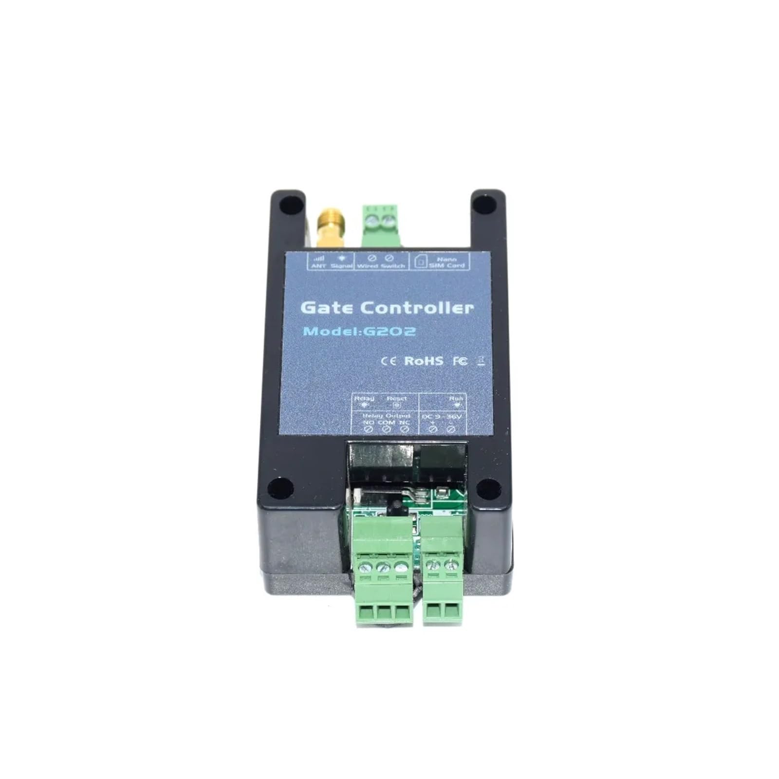 Abridor de Puerta corrediza abatible gsm for Garaje, 200 usuarios, Interruptor de relé, Control de Acceso Remoto, abridor de Puerta inalámbrico con Llamada Gratuita(2 G Long Ant Adapter)