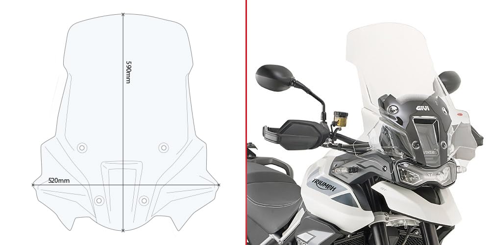 Amazon.com: GIVI D6415ST Bike Specific Screen : Automotive