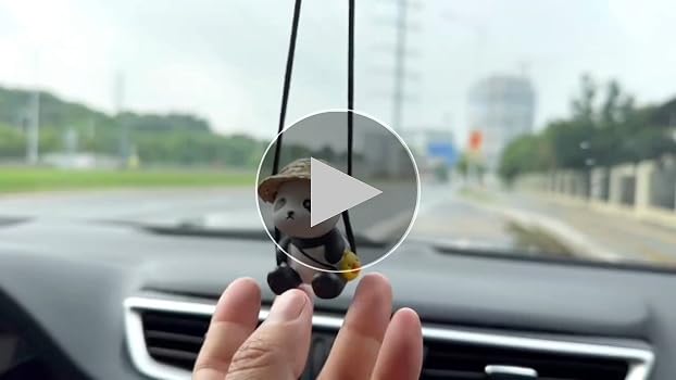 Amazon.com: Swinging Panda Car Hanging Ornament Interior