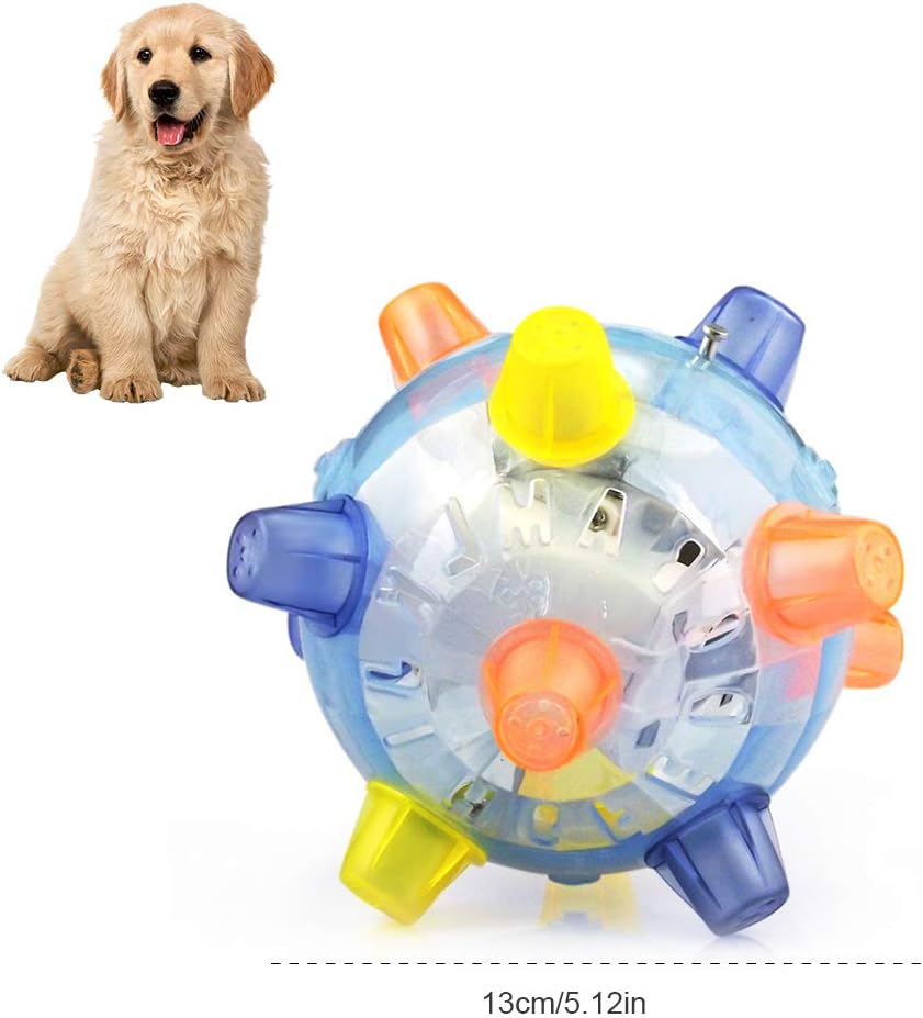 Dunmo 1PCS Pet LED Jumping Ball Jumping Dancing Ball Pet Activation