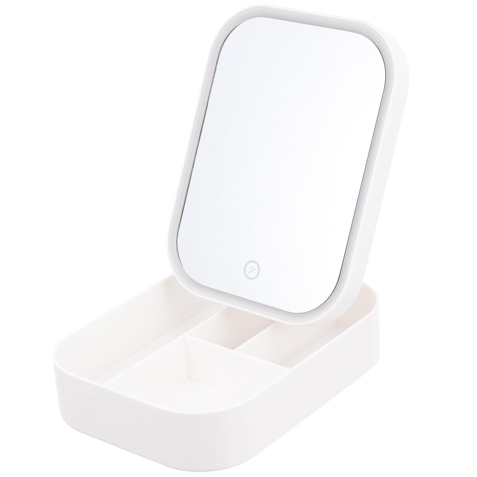 Organisateur Cosmétique LED Portable Piles Rangement Maquillage