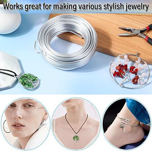 3mm craft wire for sculpting 52 ft aluminum bendable thick metal for bonsai trees floral armature weaving wrapping clay models dolls diy jewelry making 9 gauge thickness