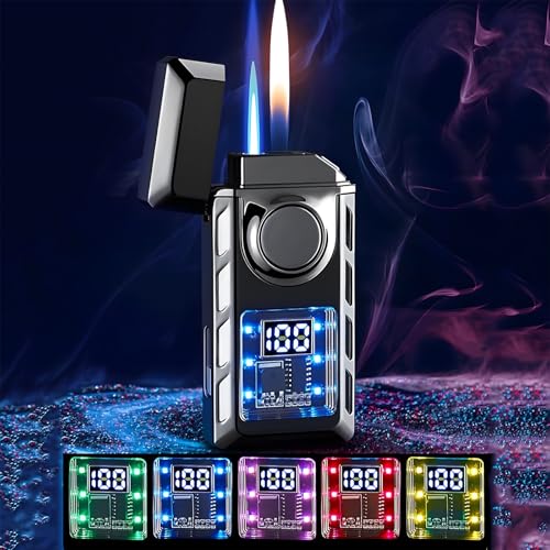 Encendedor Eléctrico Dual Flame con Display LED y Recargable miniatura 2