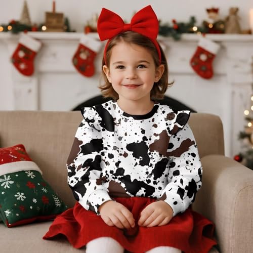 Long Sleeve Basic Tees for Toddler Girls Crew Neck Fall Sweatshirt Cute Fall Outfits for Baby Little Kids 1-8 Years3