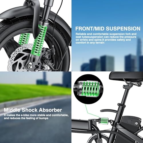 Electric Bike for Adults, 1200W Peak Motor Commuter Ebike,