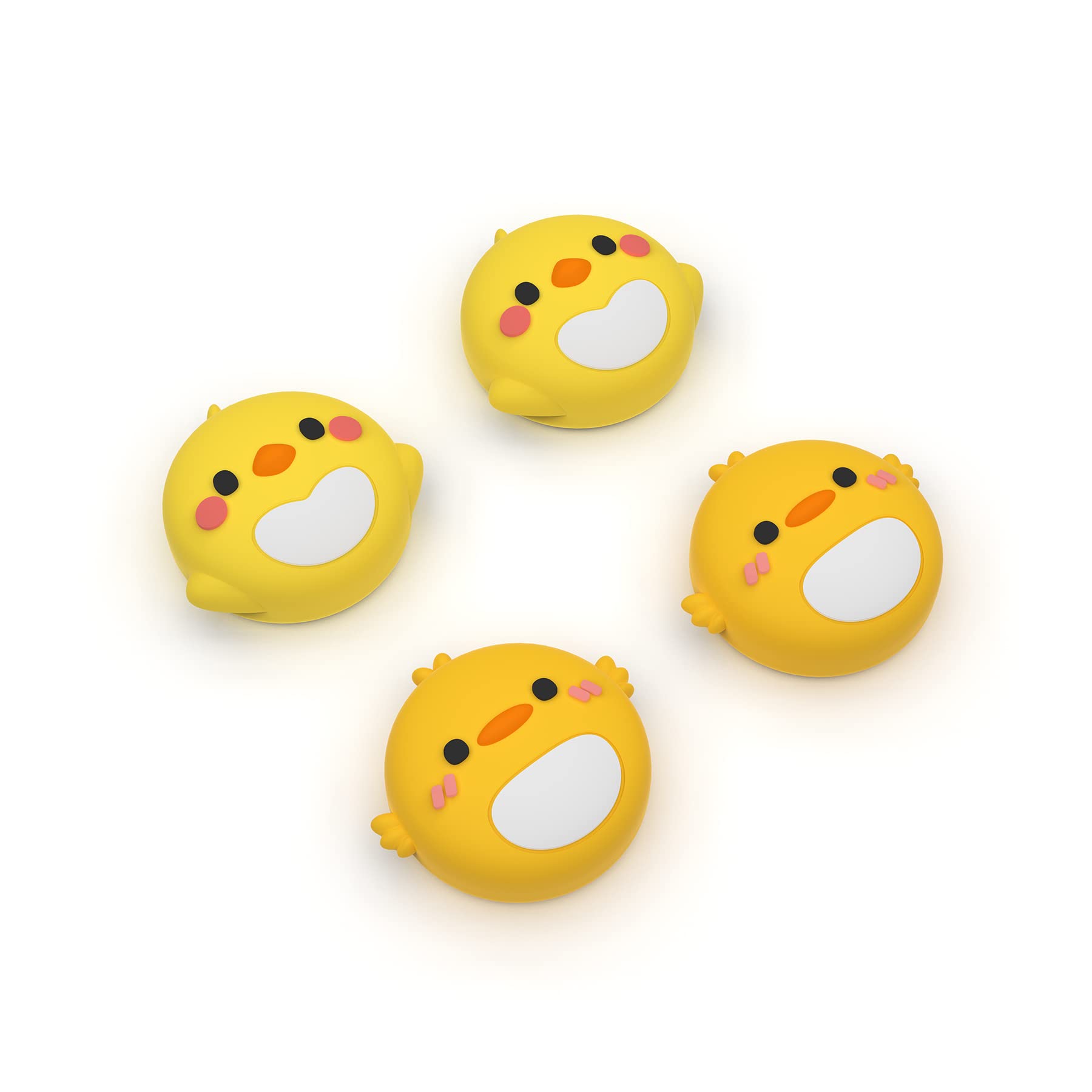 PlayVital 4PCS Thumb Grip Caps do Switch,Nakładki na Gałki Analogowe kompatybilny z Switch OLED/Lite Joycon-Papuga&Pisklę