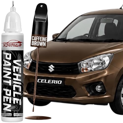 Image of XDOTOAR Car Touch Up Paint Pen for Maruti Suzuki CELERIO Caffeine brown (ZTN) | Factory Color Matched 2K Paint Technology | Car Scratch Remover & Paint Chip Repair | Quick Dry Formula | Rust Protection | 18ml
