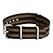 Clockwork Synergy Premium Nylon Nato Watch Straps bands Stainless Steel Hardware (20mm, Black / Green / Red)