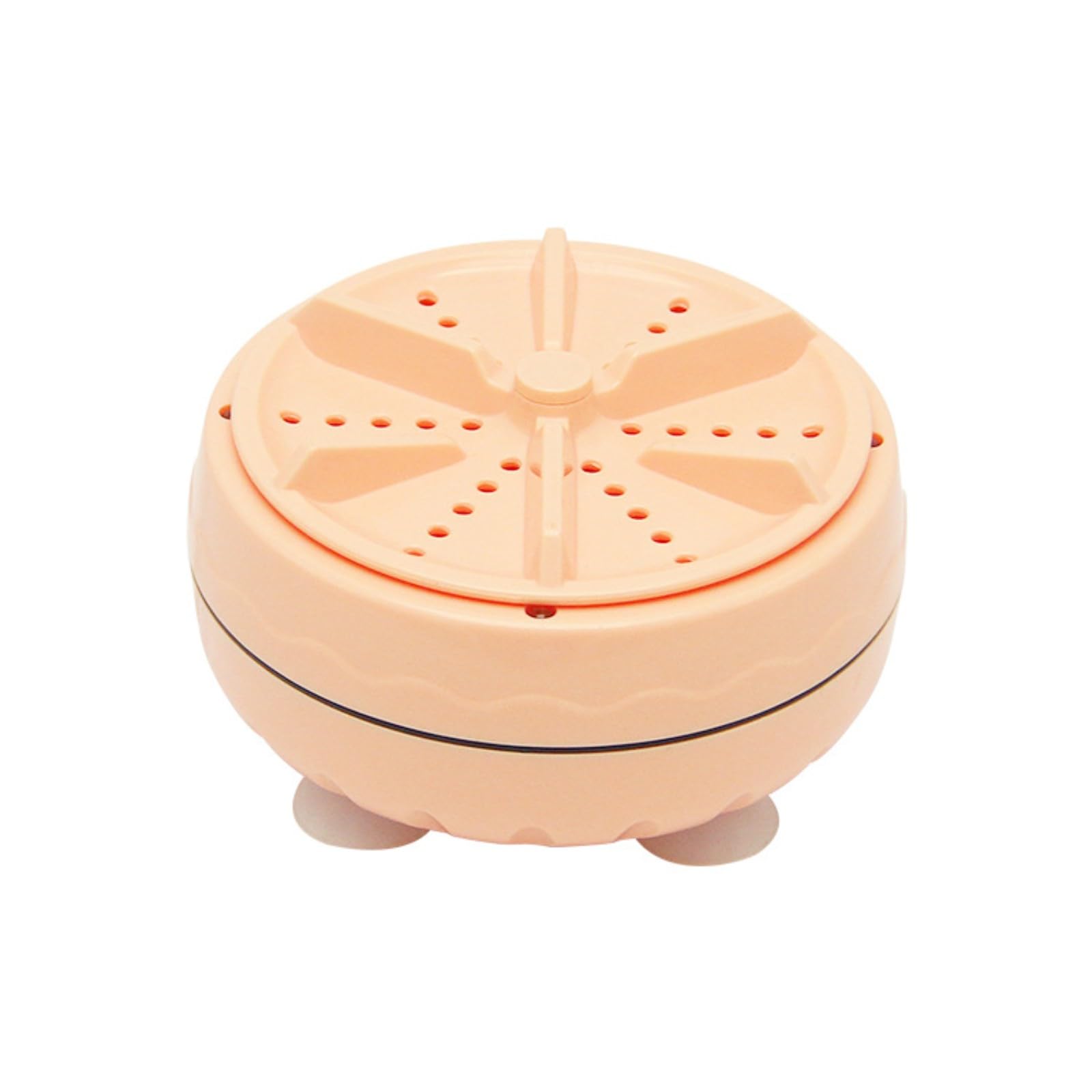Portable Ultrasonic Washing Machine - Mini Front Load Fully Automatic Washer, Efficient and Turbo Function, Multifunctional Compact Design, Stylish Pink Color