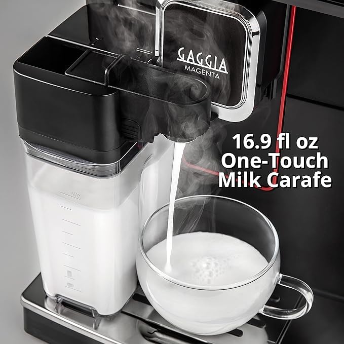 Image of Kaapi Solutions Magenta Prestige Super-Automatic Espresso Machine - One-Touch Coffee & Milk Frothing, Customizable Brewing, Italian Design