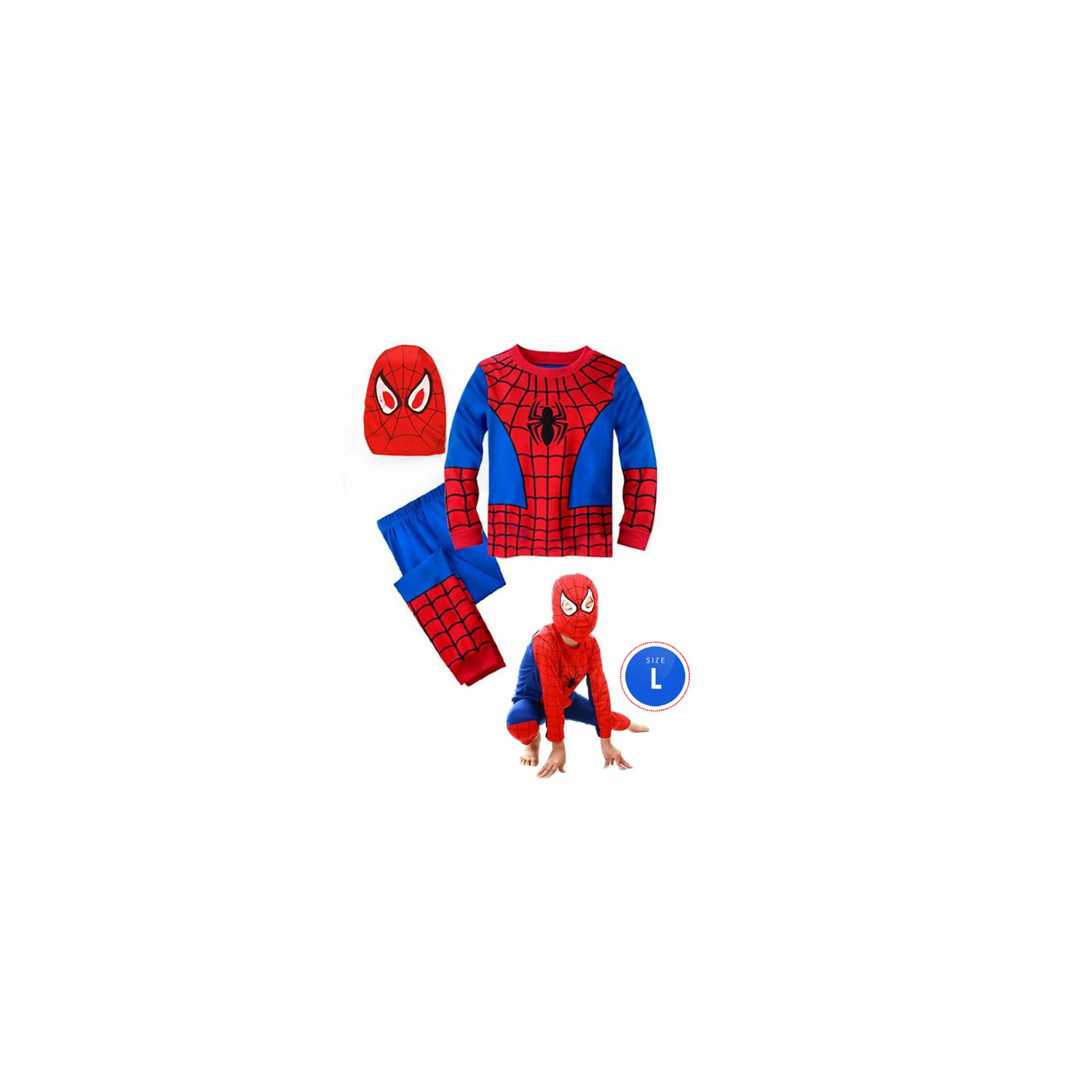 Kids Fancy Dress Cosplay Costume T-shirt Pants Clothes Outfits (Size: L)