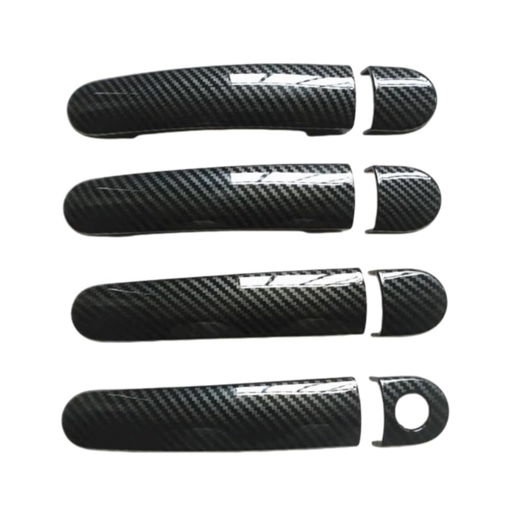 Mhtgd 4Dk-1 Plastic Door Handle Cover Trim Imitation Carbon For Skoda For Octavia 1 Mk1 1U Vrs 2 Mk2 1Z Combi Wagon