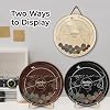 Travel Adventure Coin Archive Box Coin Display Case for Collecting Coin Travel Keepsake for Memories Top Loading Coin Stand Holder Gift for International Travel Lovers SD-HU-TV2-NAT-L