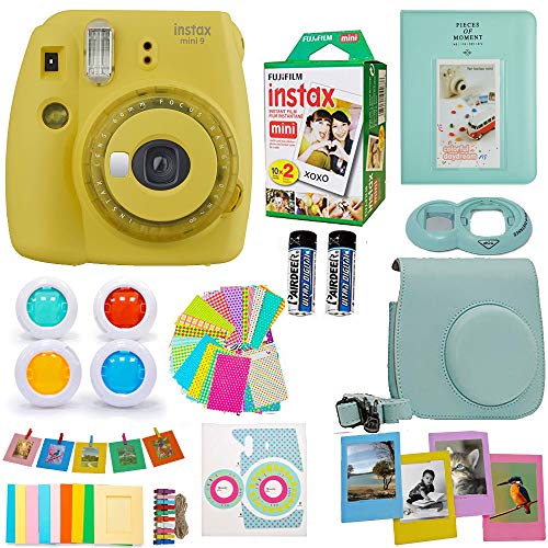 Fujifilm Instax Mini 9 Camera (USA) + Accessories kit for Fujifilm Instax Mini