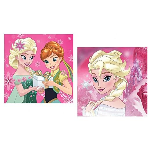 La Reine des neiges Taie d'oreiller, housse de coussin réversible 40 x 40 cm