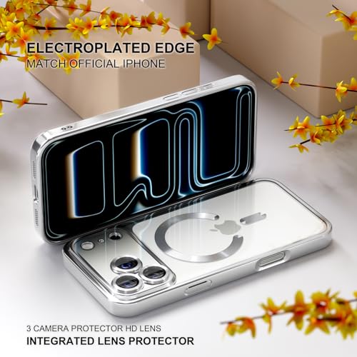 Image of Misea Magnetic for iPhone 17 Pro Max Case Compatible MagSafe Silver